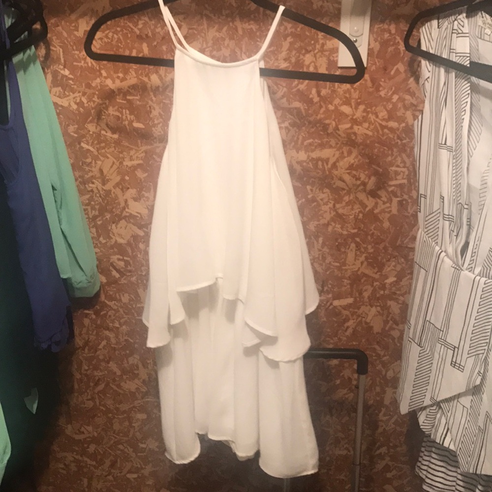 Flowy white romper